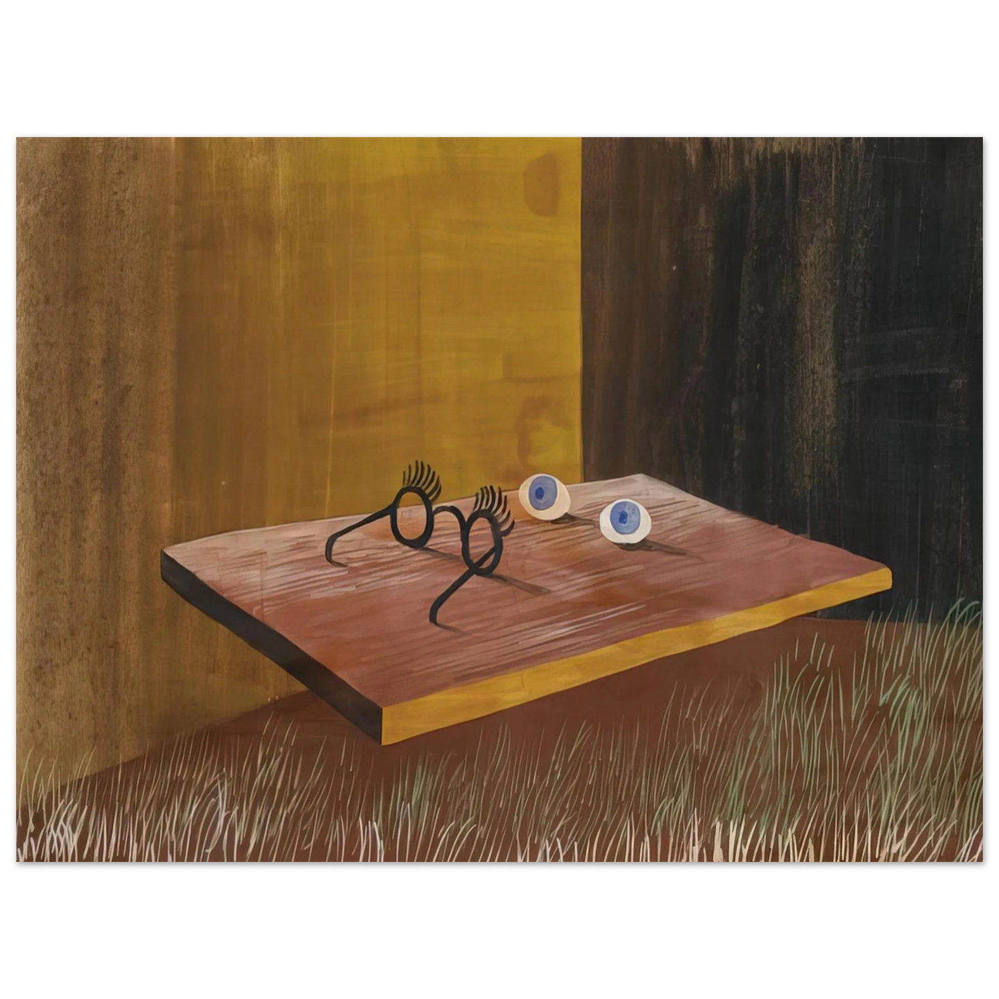 Remedios Varo - EYES ON THE TABLE 1938  75x100 cm / 30x40inches Fine Art Poster
