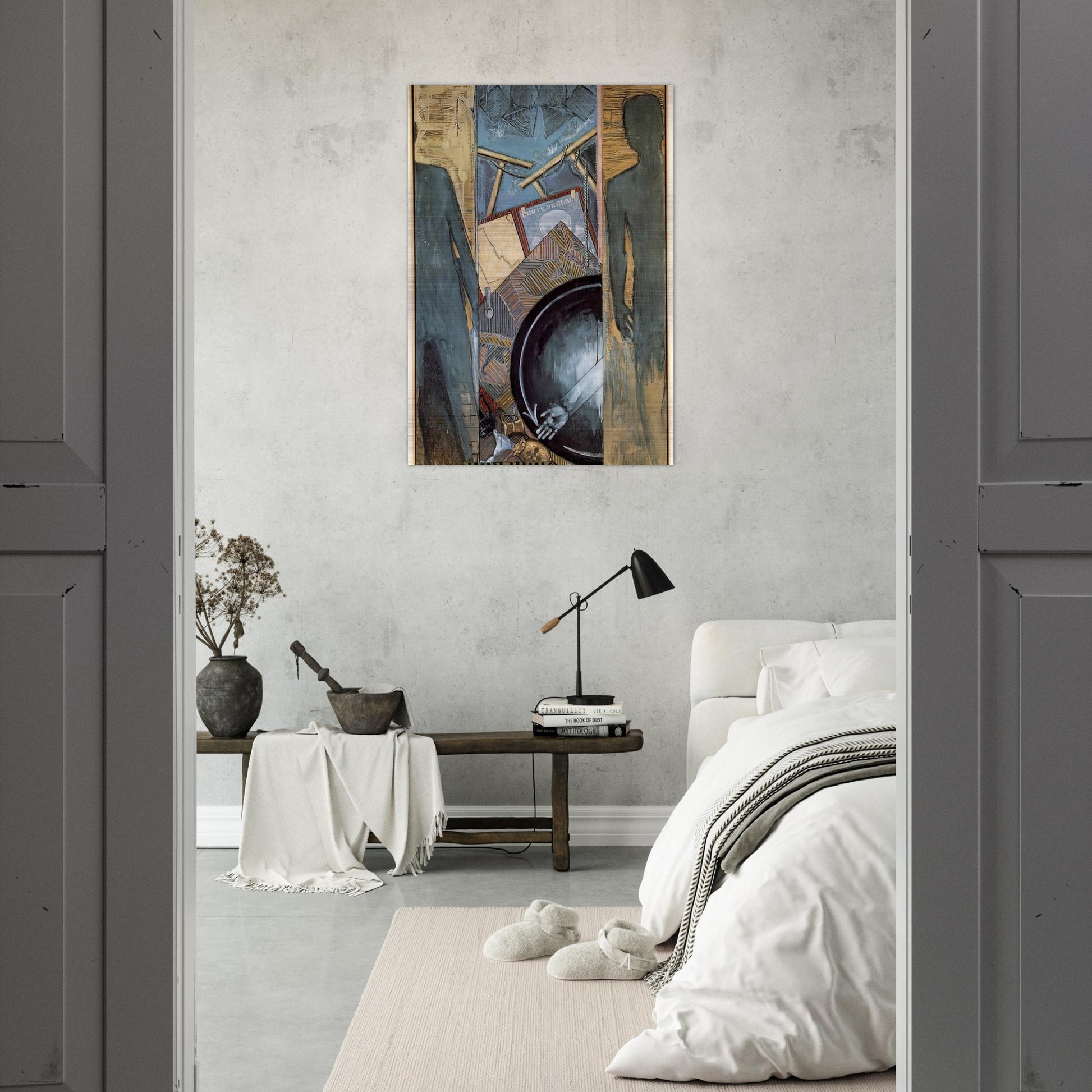 FALL - Jasper Johns Brushed Aluminum Print - 70x100 cm / 28x40 inches | Jasper Johns Aluminum Print | Jasper Johns Prints