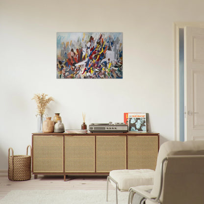 9th Street - 1978 - Robert Goodnough Brushed Aluminum Print - 70x100 cm / 28x40 inches | Robert Goodnough Aluminum Print | Robert Goodnough Prints