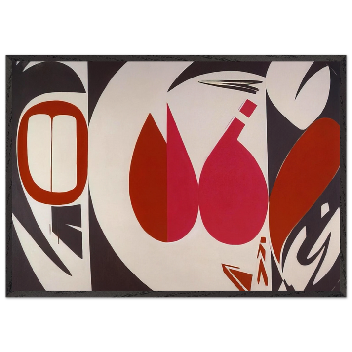 Mysteries - Lee Krasner 70x100 cm / 28x40 inches Framed Art Print – Black Wooden Frame