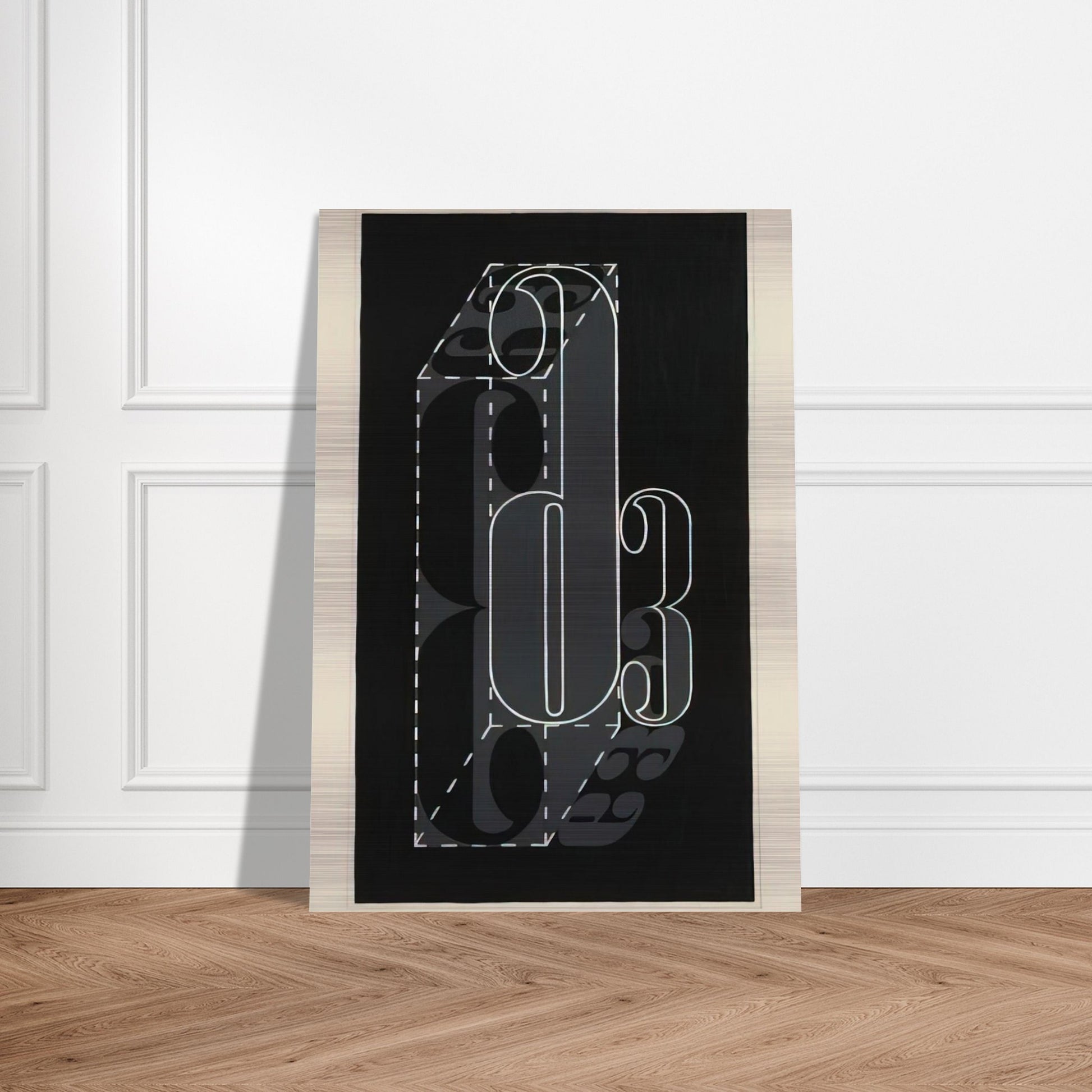 6 AND 3 1931 - Josef Albers Brushed Aluminum Print - 70x100 cm / 28x40 inches | Josef Albers Aluminum Print | Josef Albers Prints