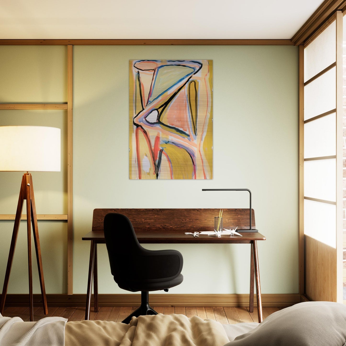 Composition - 1967 - Bram van Velde Brushed Aluminum Print - 70x100 cm / 28x40 inches | Bram van Velde Aluminum Print | Bram van Velde Prints