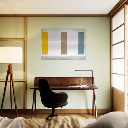 COLUMN PAINTINGS 2004 - Robert Mangold Brushed Aluminum Print - 70x100 cm / 28x40 inches | Robert Mangold Aluminum Print | Robert Mangold Prints