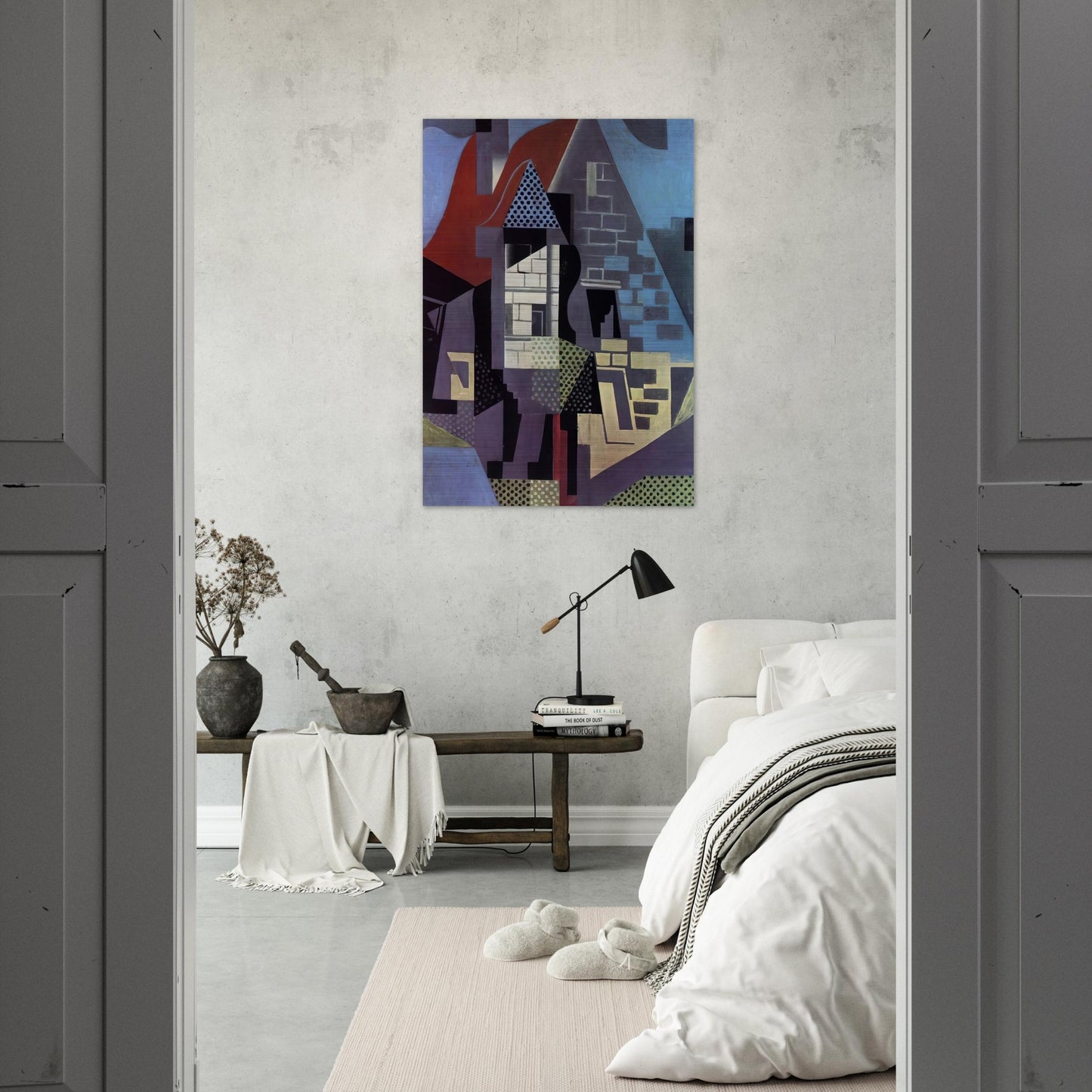 LANDSCAPE AT BEAULIEU - Juan Gris Brushed Aluminum Print - 70x100 cm / 28x40 inches | Juan Gris Aluminum Print | Juan Gris Prints