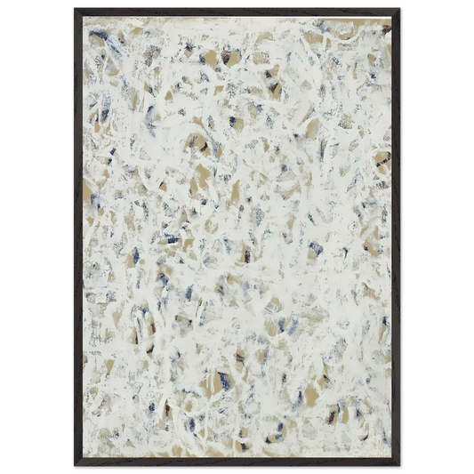 Untitled - 1960 N7 - Robert Ryman 70x100 cm / 28x40 inches Framed Art Print – Black Wooden Frame