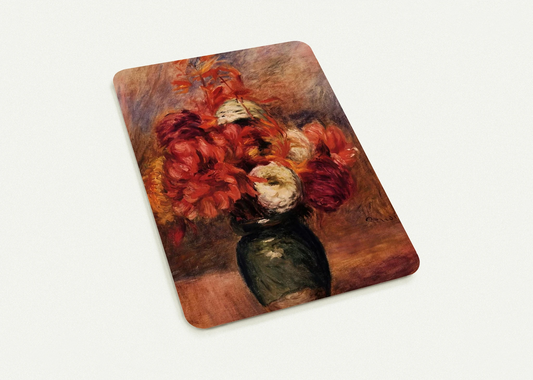 Flowers in a Green Vase Dahlilas and Asters By Pierre-Auguste Renoir Pack of 10 Post Cards | Pierre-Auguste Renoir Post Cards | A6 (10.5 x 14.8 cm) - 4.1 x 5.8 inches