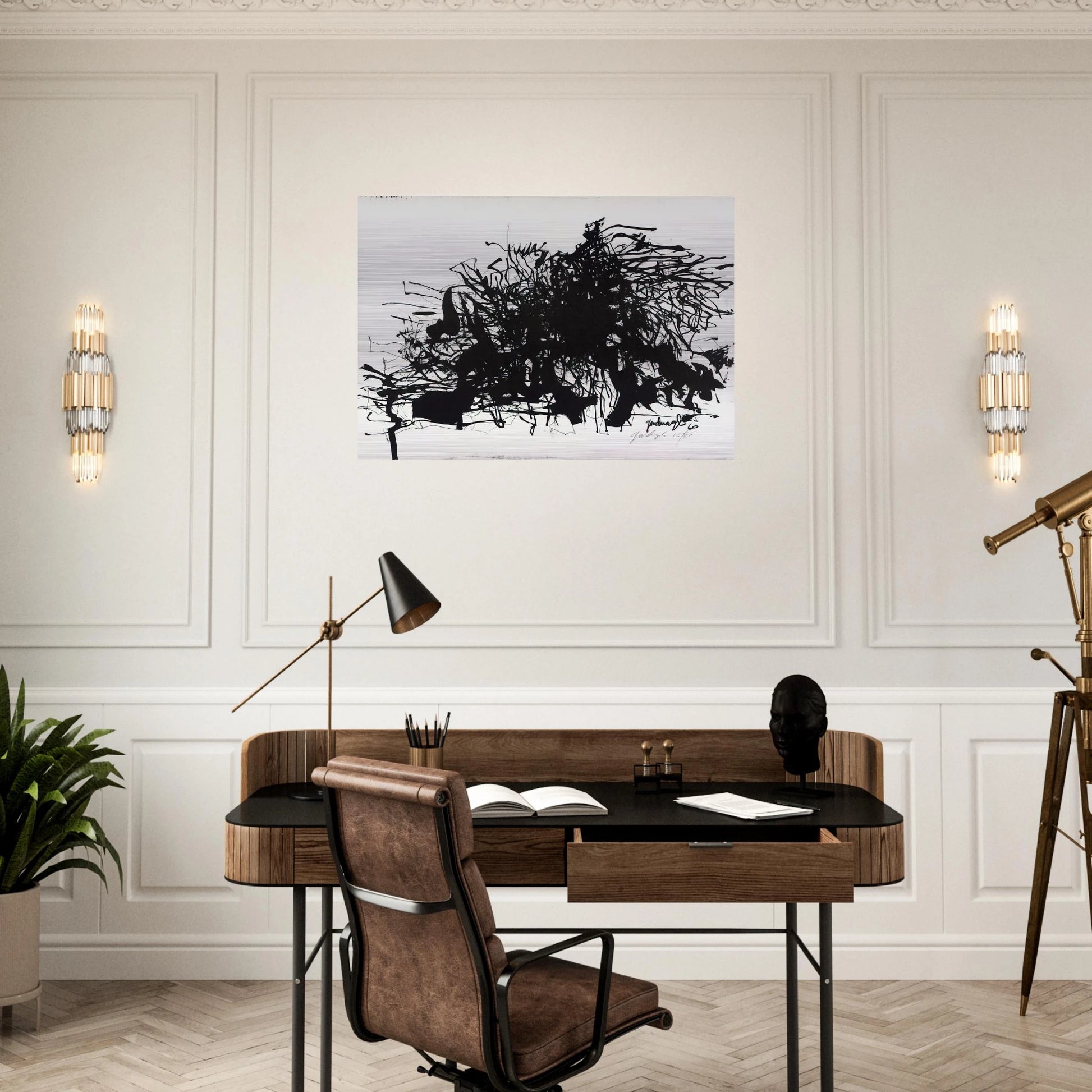 Nomads - 1960 - Robert Goodnough Brushed Aluminum Print - 70x100 cm / 28x40 inches | Robert Goodnough Aluminum Print | Robert Goodnough Prints