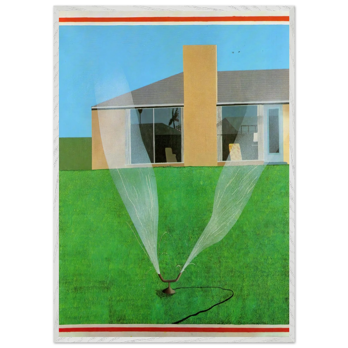 David Hockney - David Hockney Wall art - A3 (29.7 x 42  cm) - Premium Wooden Framed Poster With Fine Art Paper-canvas - Black frame
