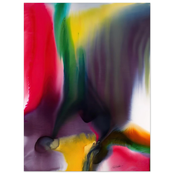 Paul Jenkins - Phenomena Agate Bridge  75x100 cm / 30x40inches Fine Art Poster