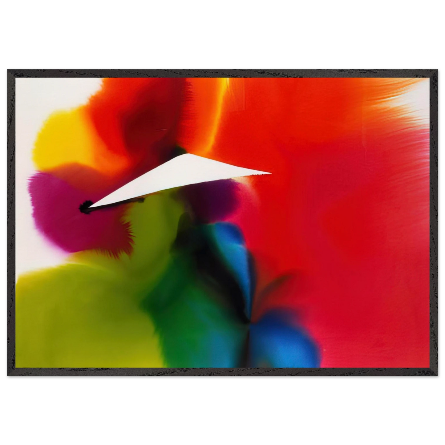 Phenomena French West Indies - Color Field Painting Lyrical Abstraction - Paul Jenkins 70x100 cm / 28x40 inches Framed Art Print – Black Wooden Frame