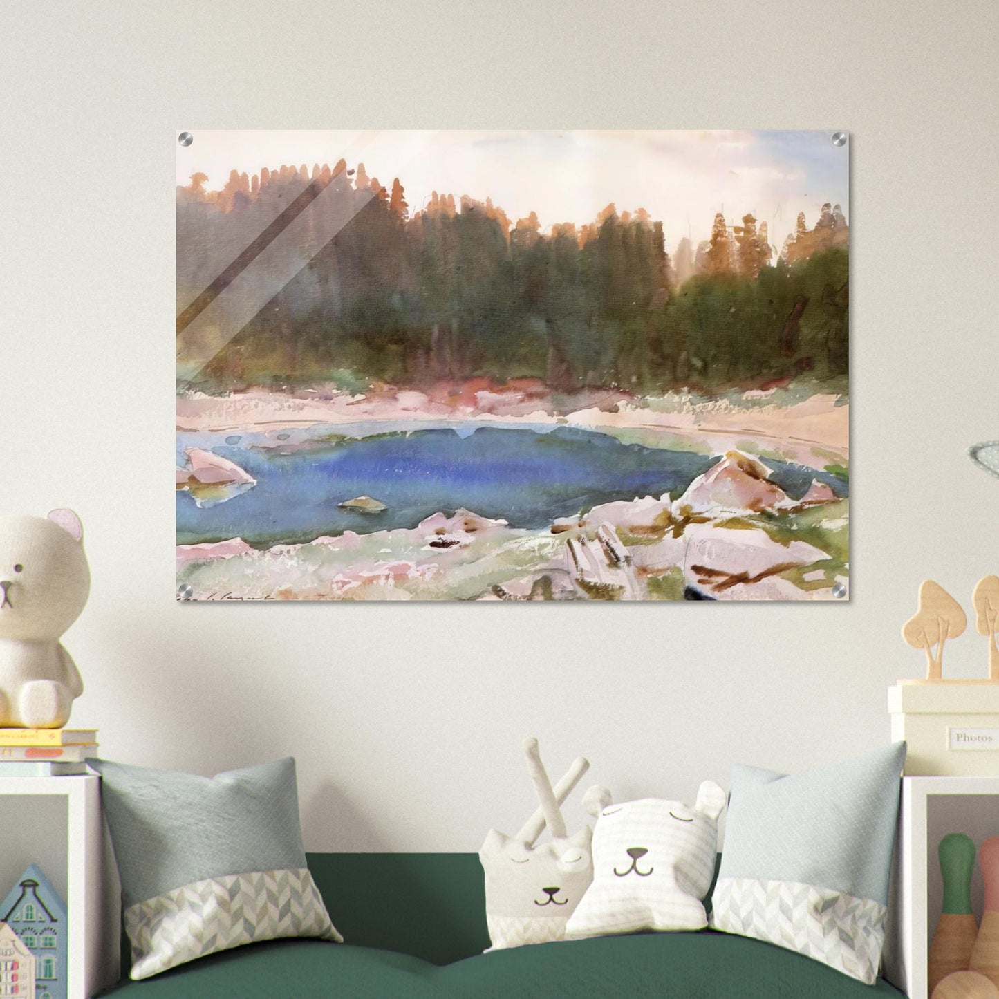 Lake in the Tyrol - John Singer Sargent Acrylic Print - 70x100 cm / 28x40″ inches | John Singer Sargent Wall Art | John Singer Sargent Prints