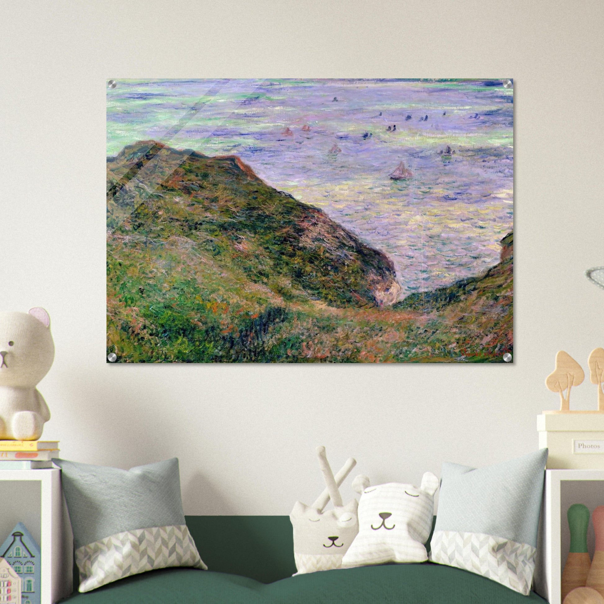 View Over the Sea - claude monet Acrylic Print - 70x100 cm / 28x40″ inches