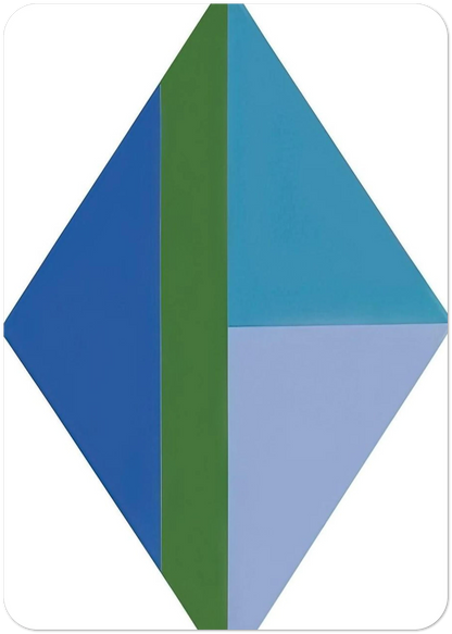 Four Identical Large Parts III - 1959 By Max Bill Pack of 10 Post Cards | Max Bill Post Cards | A6 (10.5 x 14.8 cm) - 4.1 x 5.8 inches