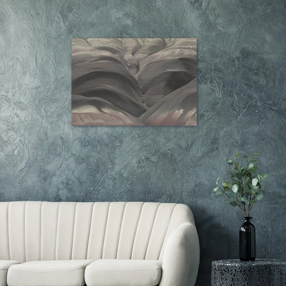 Black Place I - Georgia O'Keeffe Brushed Aluminum Print - 70x100 cm / 28x40 inches | Georgia O'Keeffe Aluminum Print | Georgia O'Keeffe Prints