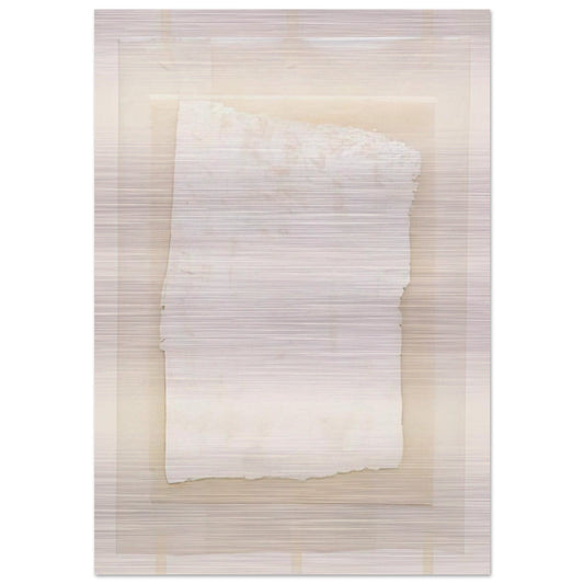 Surface Veil - Robert Ryman Brushed Aluminum Print - 70x100 cm / 28x40 inches | Robert Ryman Aluminum Print | Robert Ryman Prints