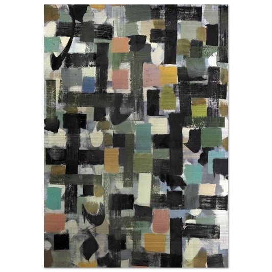 Shapes - 1950 - Bradley Walker Tomlin Brushed Aluminum Print - 70x100 cm / 28x40 inches | Bradley Walker Tomlin Aluminum Print | Bradley Walker Tomlin Prints