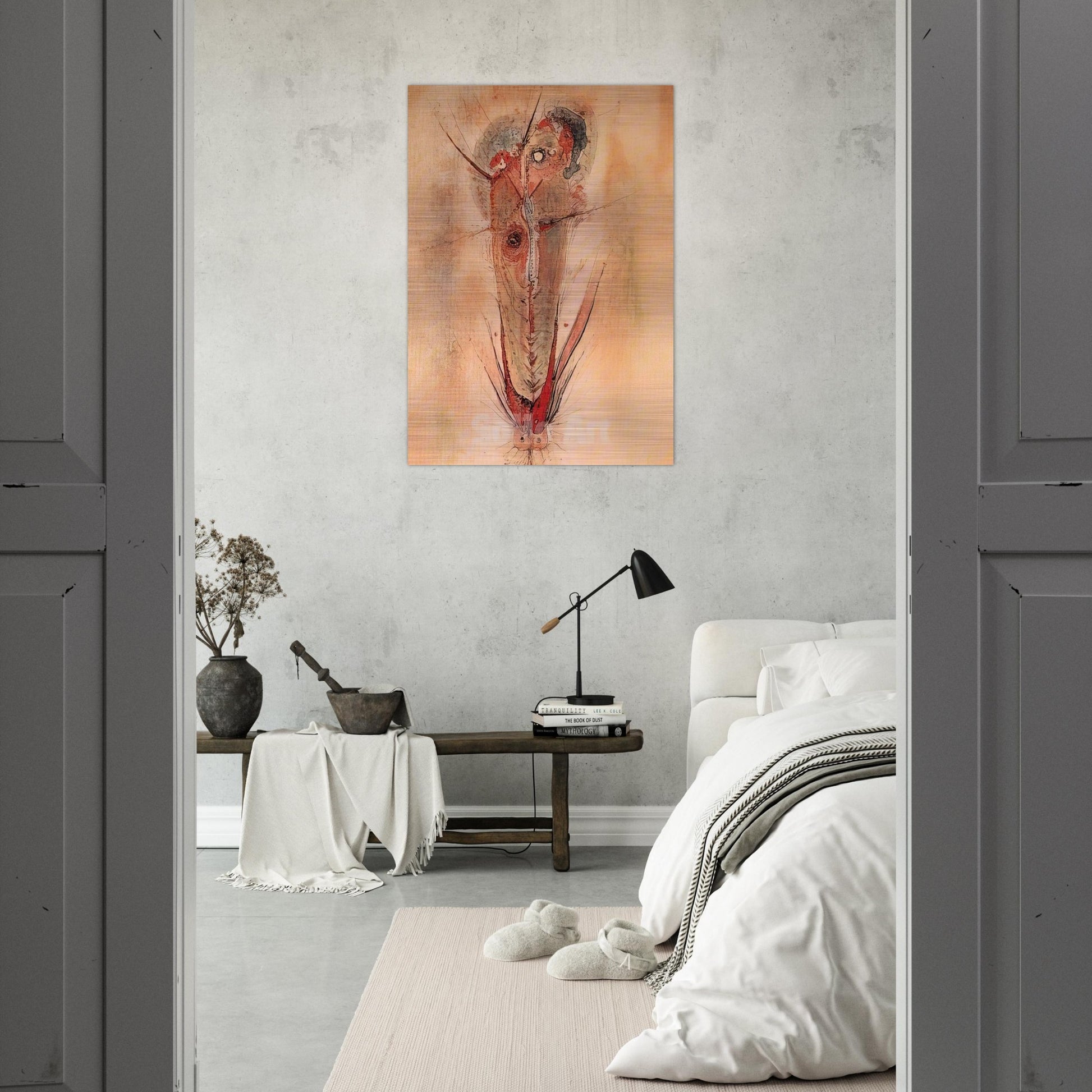 Don Juan - 1944 - Wols Brushed Aluminum Print - 70x100 cm / 28x40 inches | Wols Aluminum Print | Wols Prints