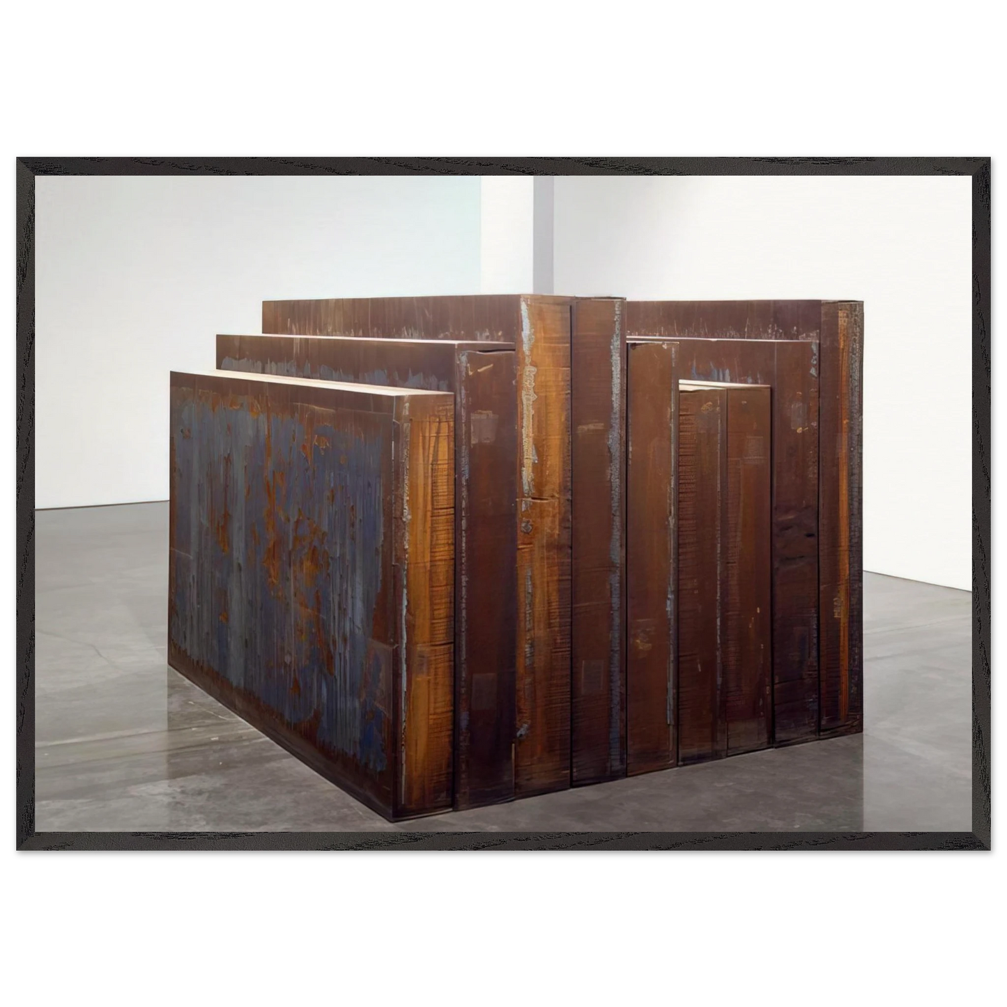 ELEVATIONAL MASS 2006 - Richard Serra 70x100 cm / 28x40 inches Framed Art Print – Black Wooden Frame
