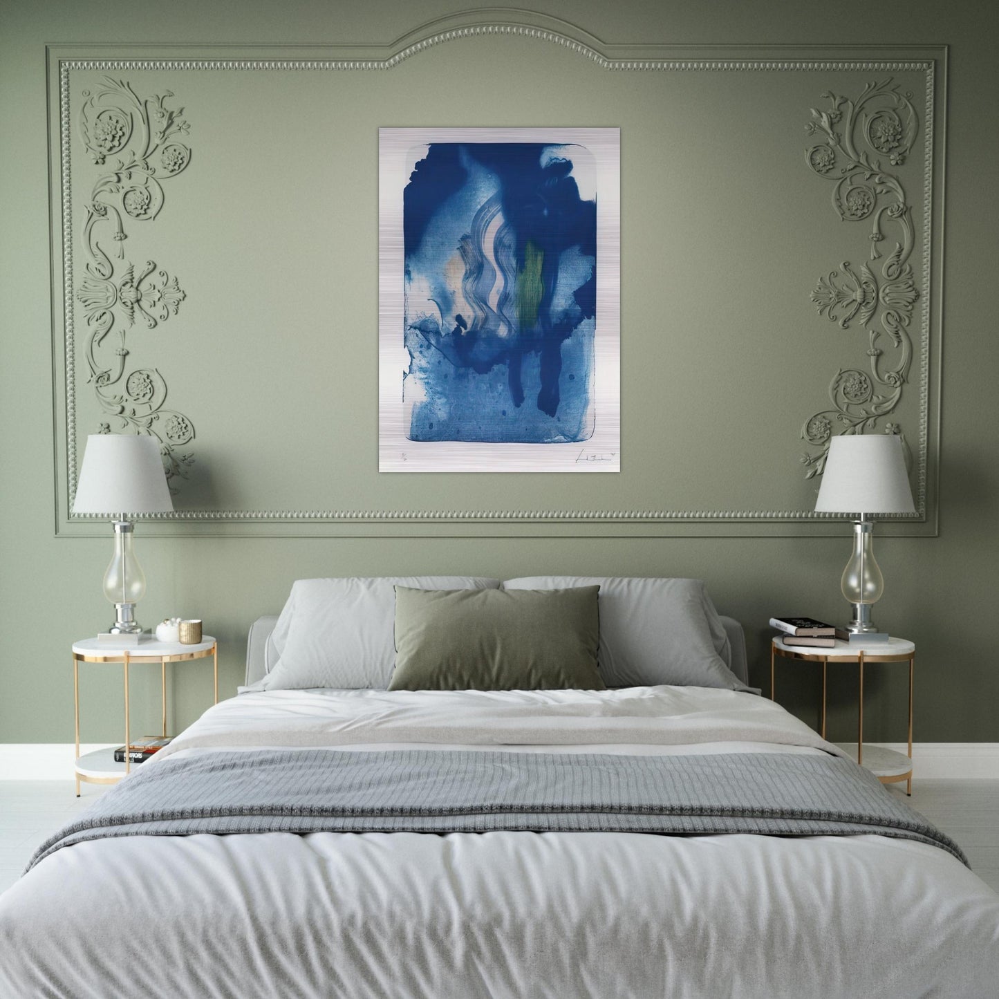 Reflections V - 1995 - Helen Frankenthaler Brushed Aluminum Print - 70x100 cm / 28x40 inches | Helen Frankenthaler Aluminum Print | Helen Frankenthaler Prints