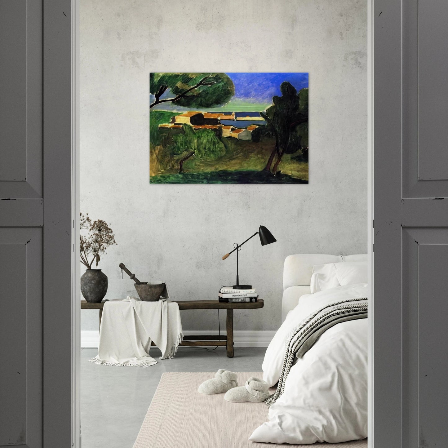 LANDSCAPE AT COLLIOURE III 1907 - Henri Matisse Brushed Aluminum Print - 70x100 cm / 28x40 inches | Henri Matisse Aluminum Print | Henri Matisse Prints