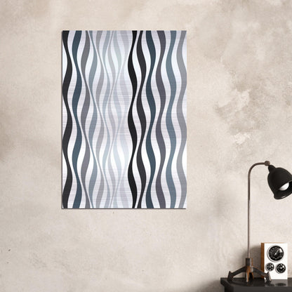 ARREST 2 1965 - Bridget Riley Brushed Aluminum Print - 70x100 cm / 28x40 inches | Bridget Riley Aluminum Print | Bridget Riley Prints