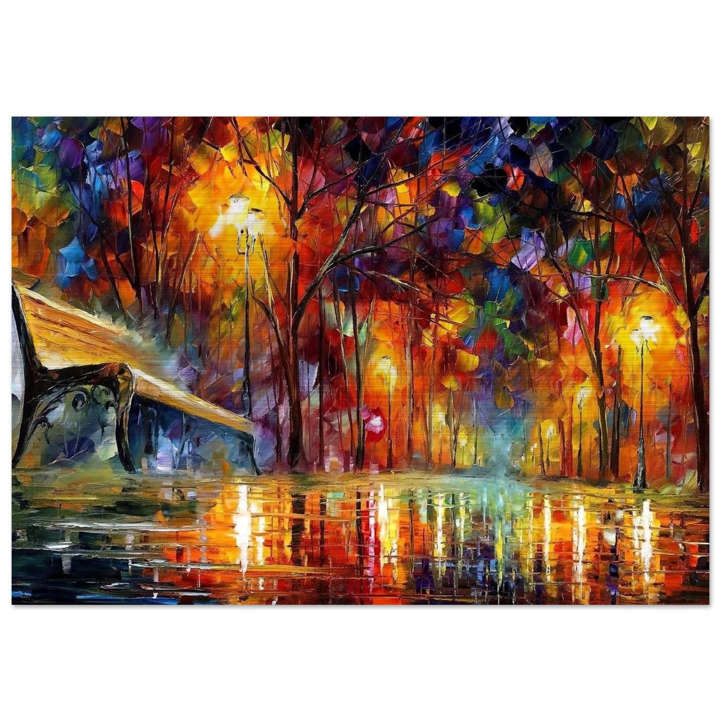 Leonid Afremov - Leonid Afremov Brushed Aluminum Print - 70x100 cm / 28x40 inches | Leonid Afremov Aluminum Print | Leonid Afremov Prints