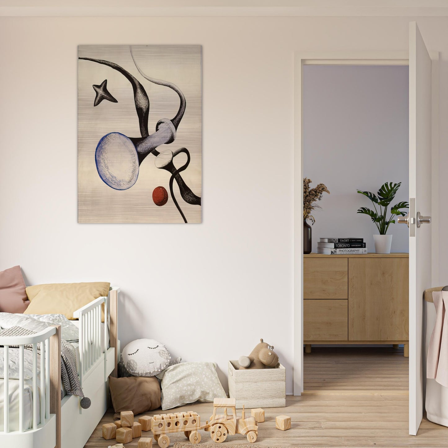 UNTITLED 1932 - Alexander Calder Brushed Aluminum Print - 70x100 cm / 28x40 inches | Alexander Calder Aluminum Print | Alexander Calder Prints