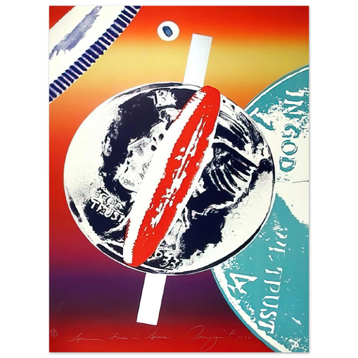 James Rosenquist - Spinning Faces in Space  75x100 cm / 30x40inches Fine Art Poster