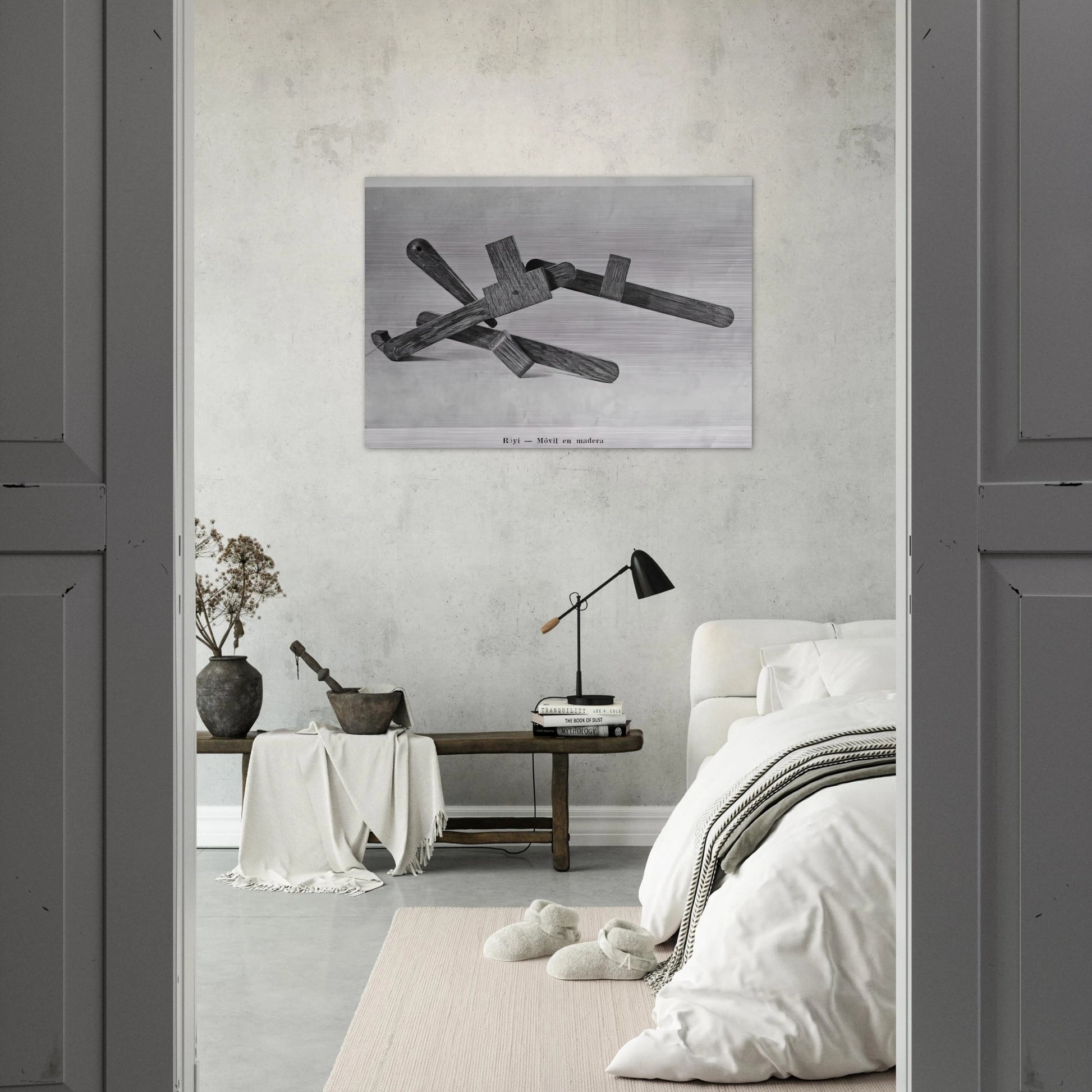 Röyi - 1945 - Gyula Kosice Brushed Aluminum Print - 70x100 cm / 28x40 inches | Gyula Kosice Aluminum Print | Gyula Kosice Prints