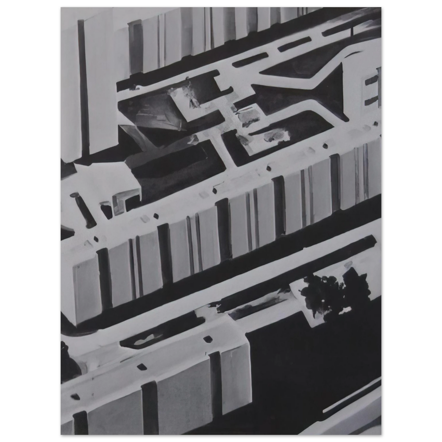Gerhard Richter - TOWNSCAPE SL 1969 0  75x100 cm / 30x40inches Fine Art Poster