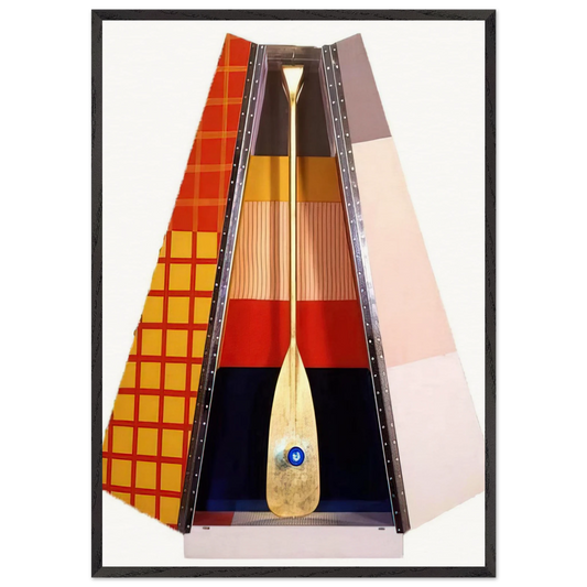 PUBLICON STATION I 1978 - Robert Rauschenberg 70x100 cm / 28x40 inches Framed Art Print – Black Wooden Frame