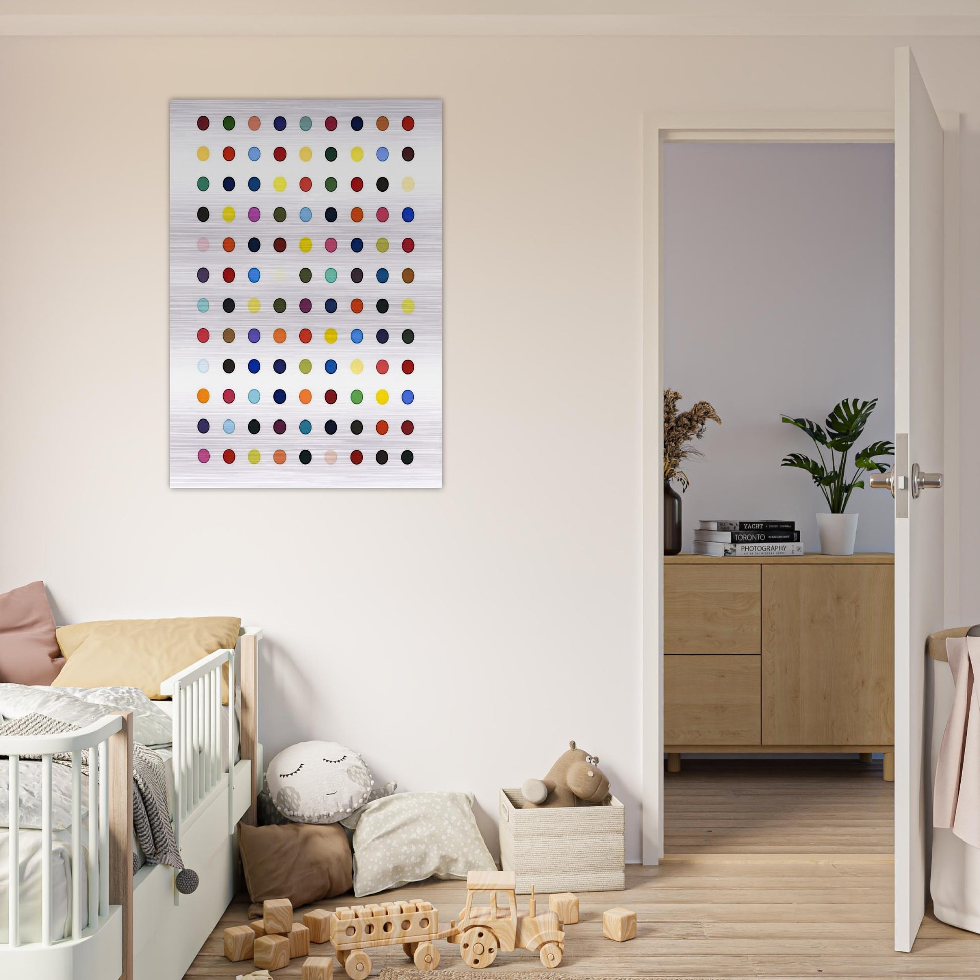 FLUMEQUINE - Damien Hirst Brushed Aluminum Print - 70x100 cm / 28x40 inches | Damien Hirst Aluminum Print | Damien Hirst Prints
