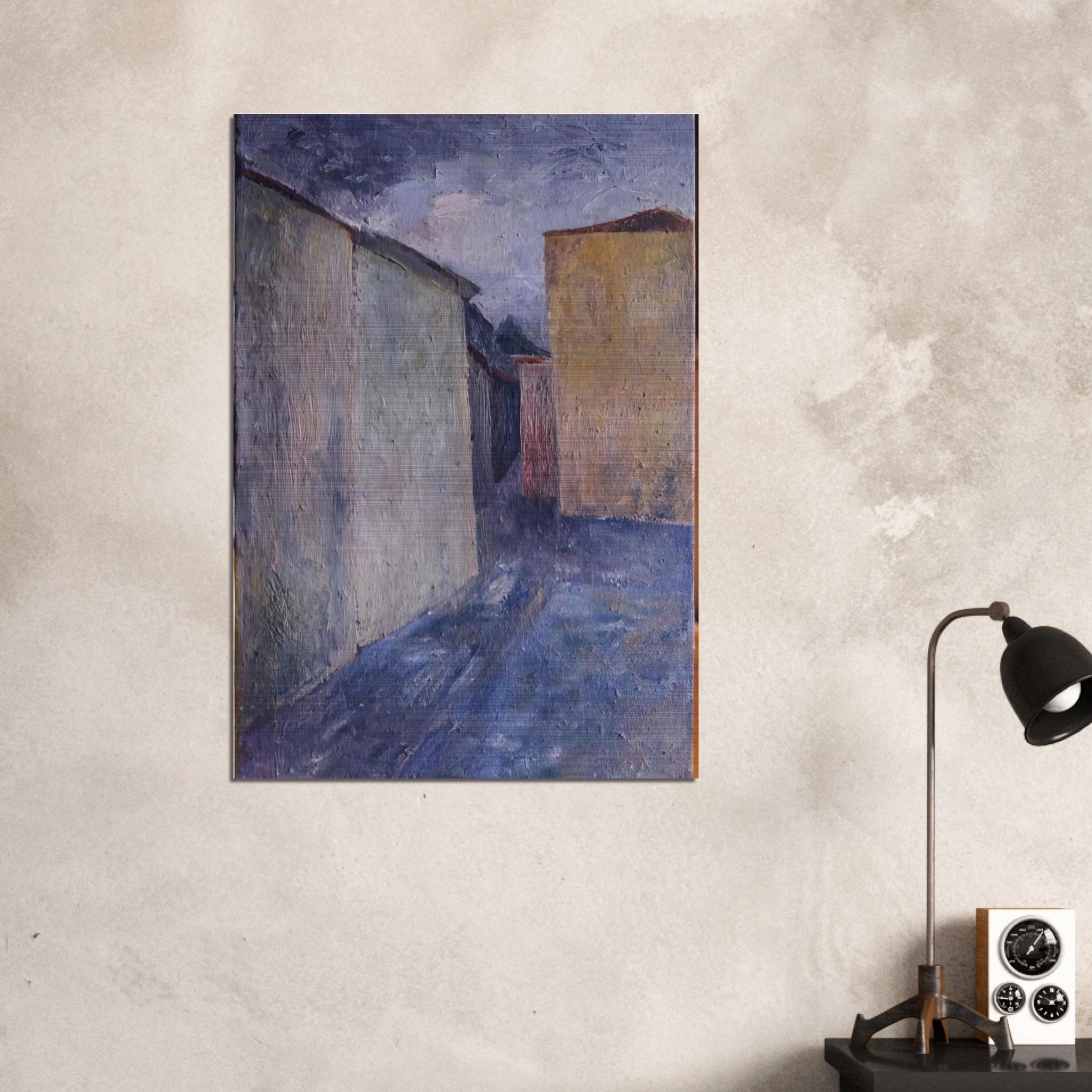 Upper Piazza - 1947 - Alberto Burri Brushed Aluminum Print - 70x100 cm / 28x40 inches | Alberto Burri Aluminum Print | Alberto Burri Prints