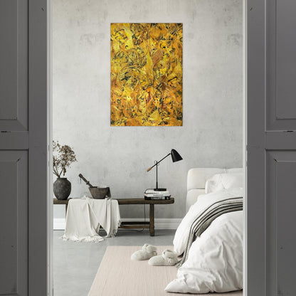 NUMBER 2 - Jackson Pollock Brushed Aluminum Print - 70x100 cm / 28x40 inches | Jackson Pollock Aluminum Print | Jackson Pollock Prints