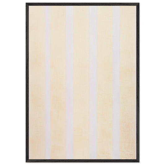 Untitled Number 5 - Agnes Martin 70x100 cm / 28x40 inches Framed Art Print – Black Wooden Frame