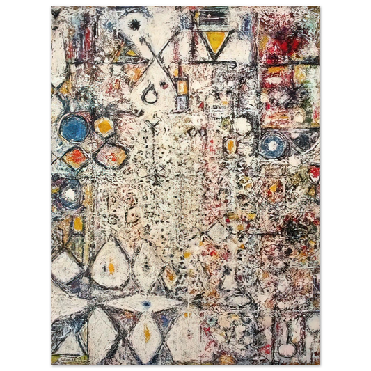 Richard Pousette-Dart - White Gothic #3  75x100 cm / 30x40inches Fine Art Poster