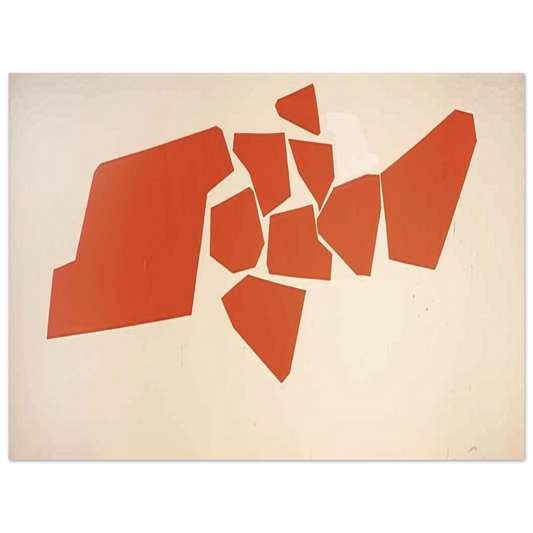 Robert Goodnough - Large Fragemented Shapes - 1968  75x100 cm / 30x40inches Fine Art Poster