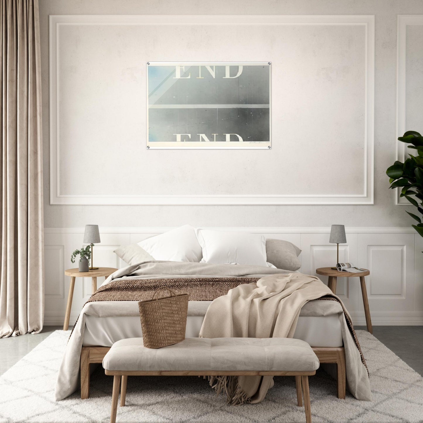 THE END 53 - Edward Ruscha Acrylic Print - 70x100 cm / 28x40″ inches