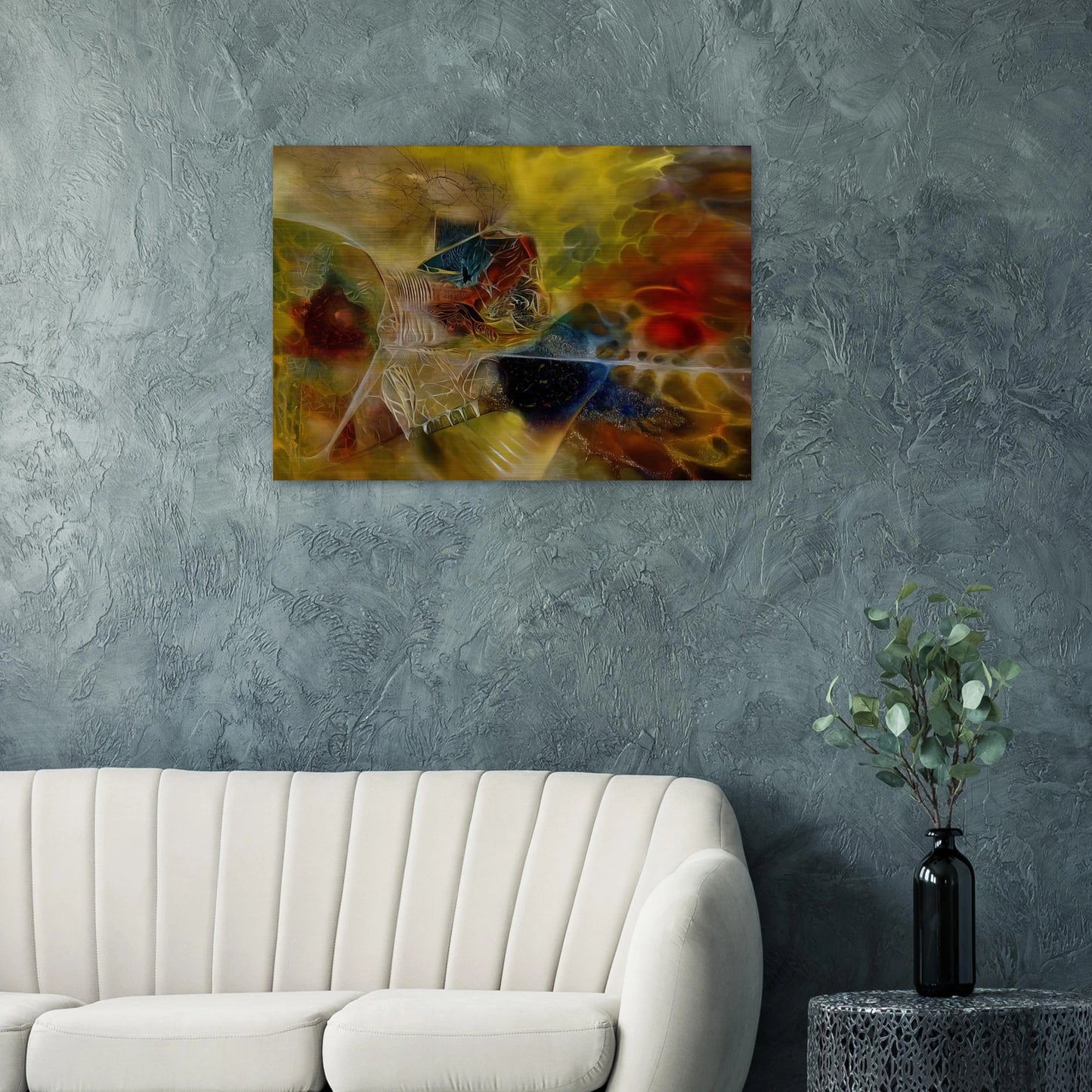 Biological Discovery - 1944 - Jimmy Ernst Brushed Aluminum Print - 70x100 cm / 28x40 inches | Jimmy Ernst Aluminum Print | Jimmy Ernst Prints