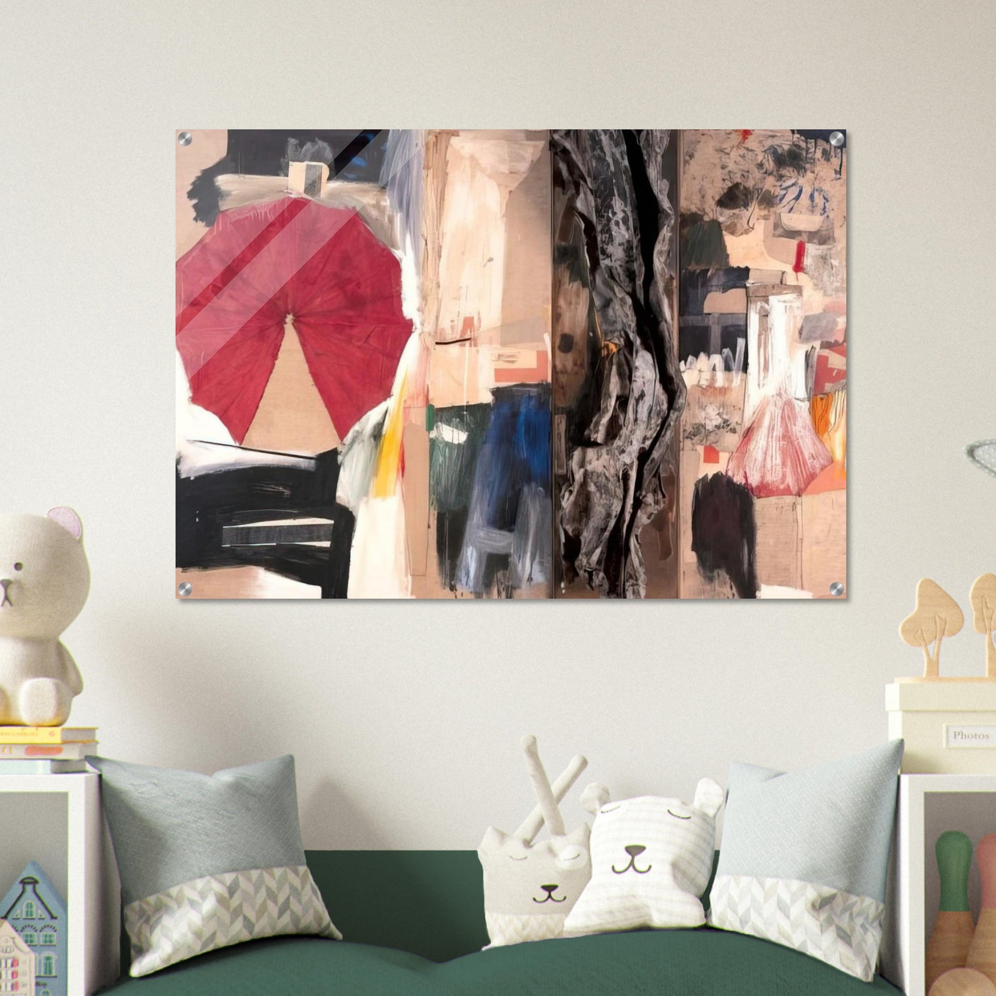 ALLEGORY 1960 - Robert Rauschenberg Acrylic Print - 70x100 cm / 28x40″ inches | Robert Rauschenberg Wall Art | Robert Rauschenberg Prints