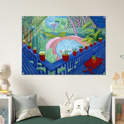 David Hockney - David Hockney Acrylic Print - 70x100 cm / 28x40″ inches | David Hockney Wall Art | David Hockney Prints