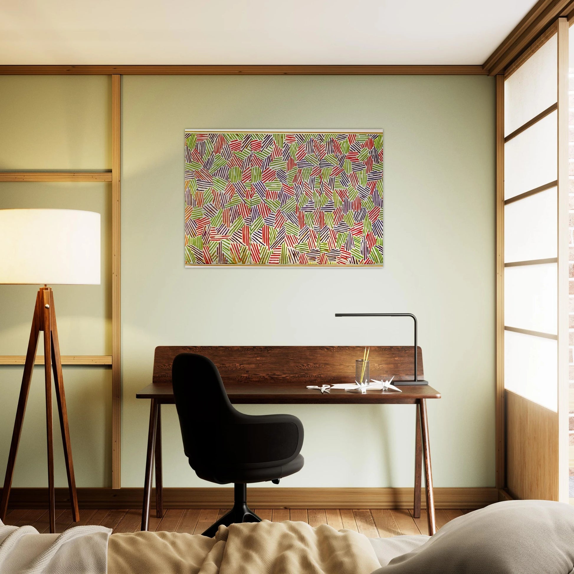 SCENT - Jasper Johns Brushed Aluminum Print - 70x100 cm / 28x40 inches | Jasper Johns Aluminum Print | Jasper Johns Prints