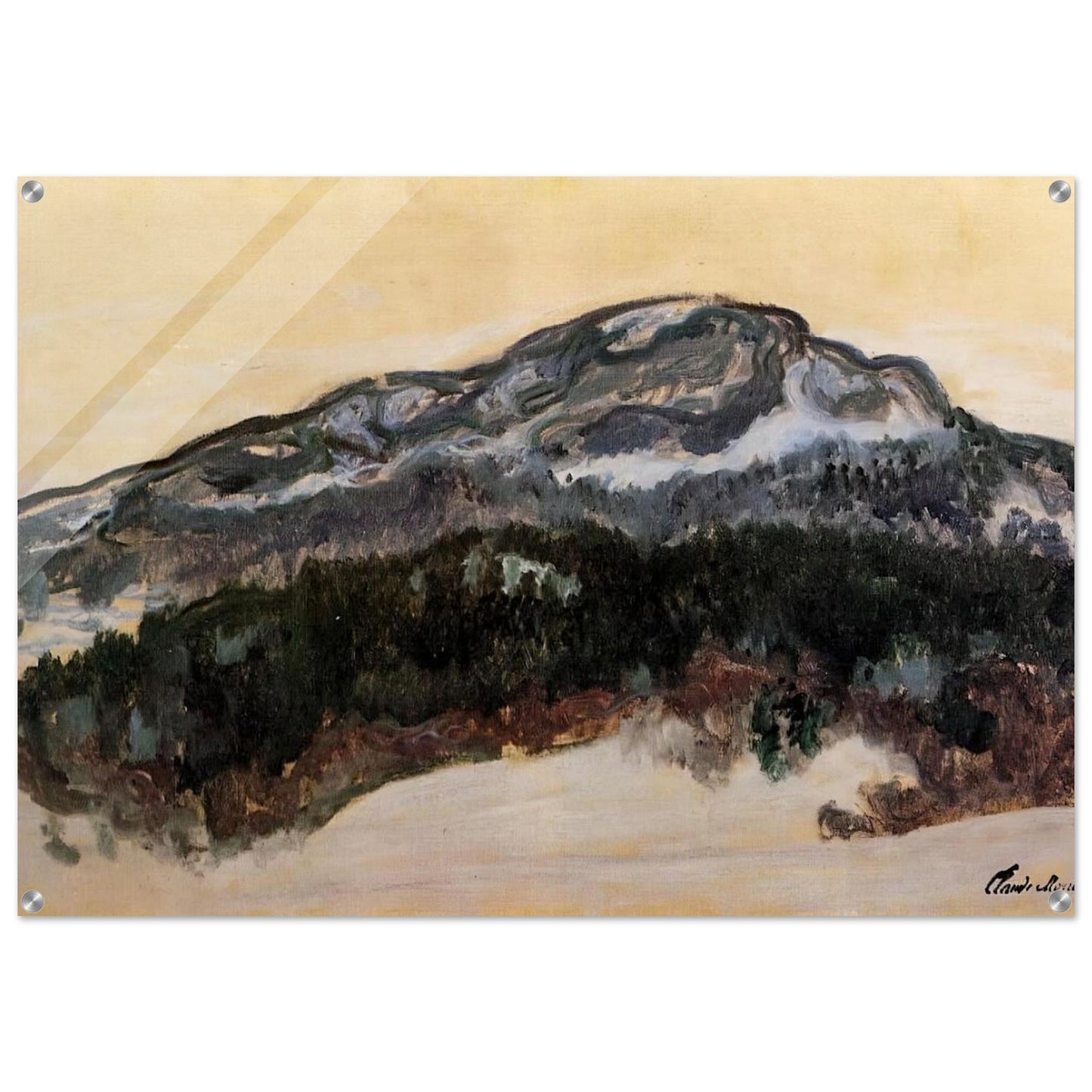 Mount Kolsaas, Norway - claude monet Acrylic Print - 70x100 cm / 28x40″ inches | claude monet Wall Art | claude monet Prints