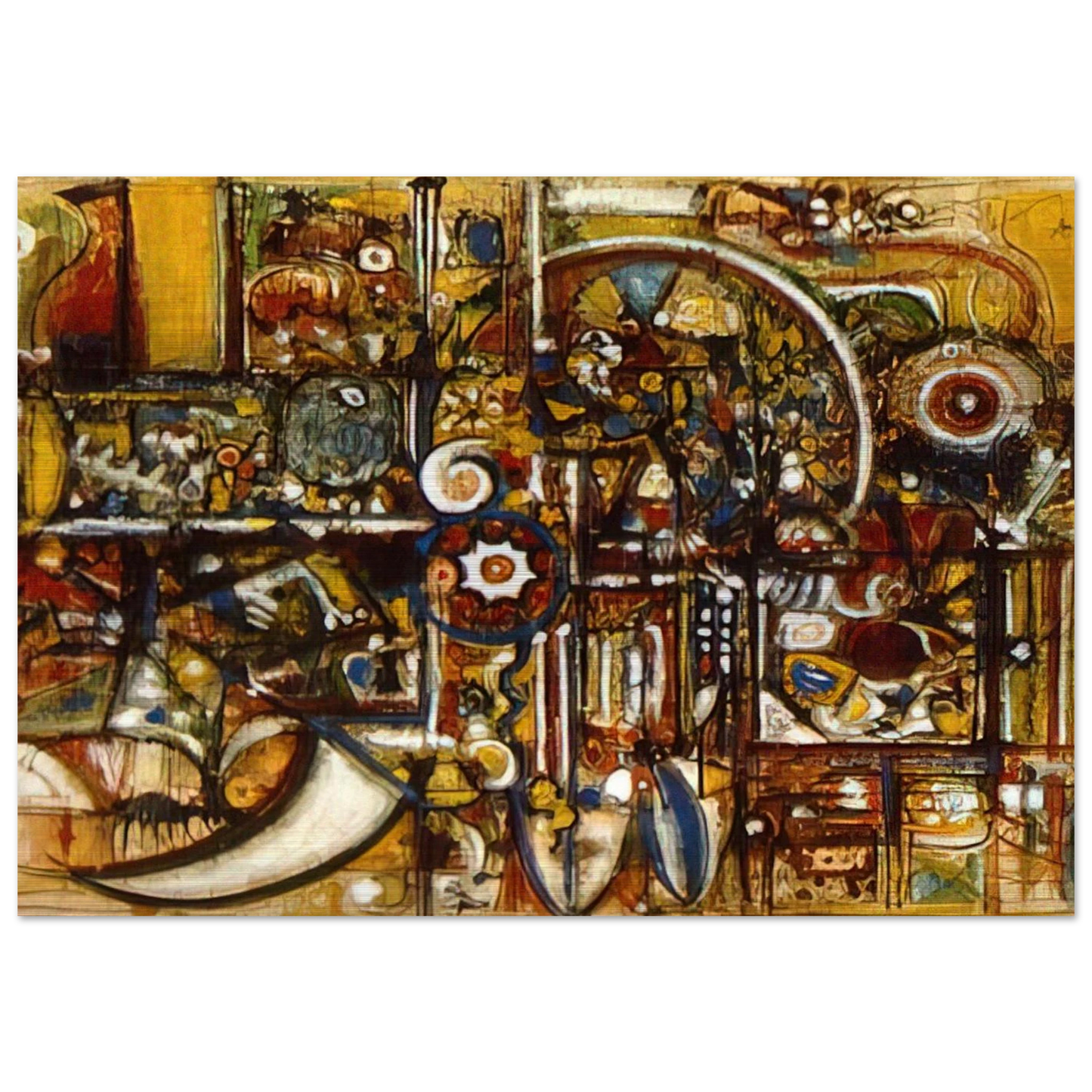Opaque Harmony - Richard Pousette-Dart Brushed Aluminum Print - 70x100 cm / 28x40 inches | Richard Pousette-Dart Aluminum Print | Richard Pousette-Dart Prints