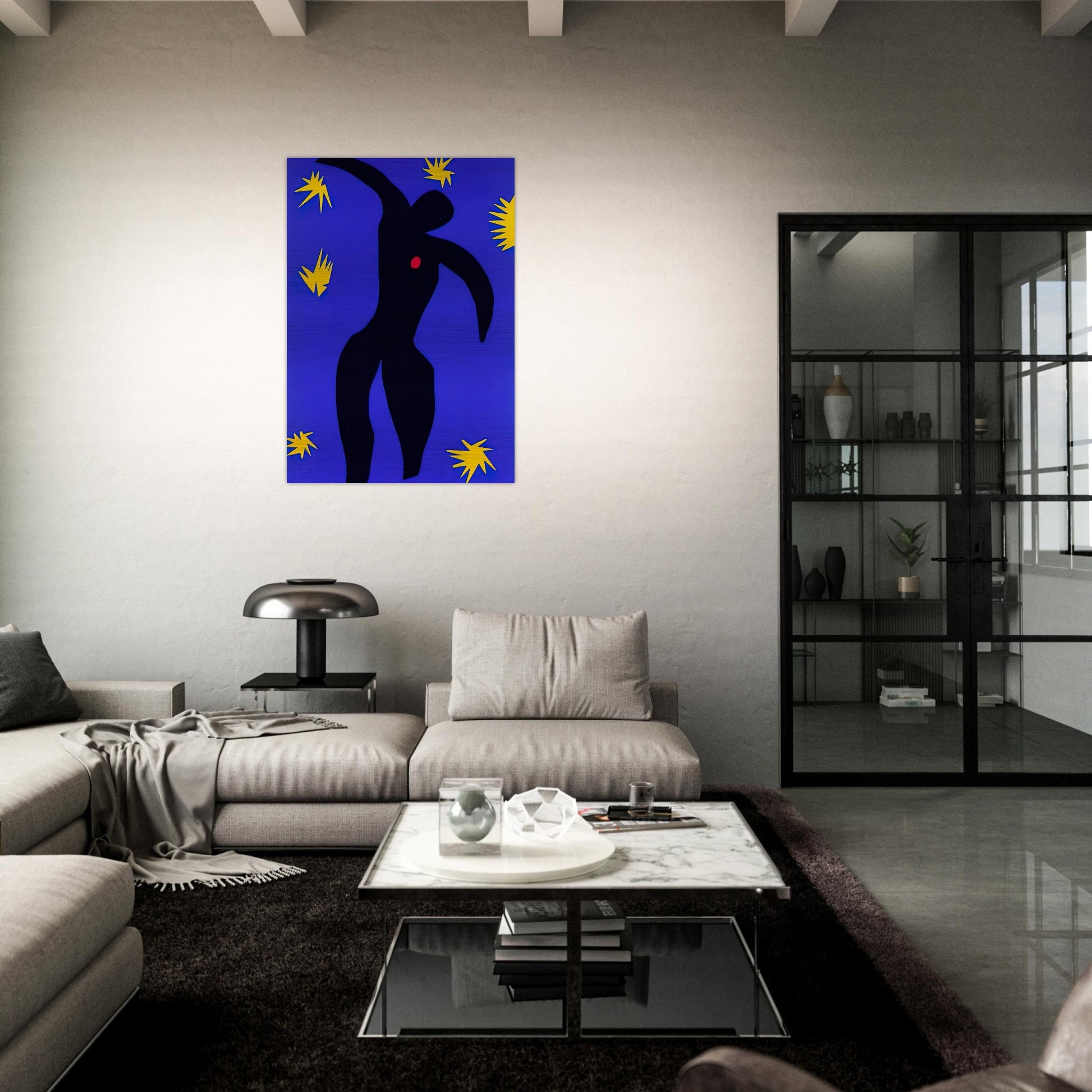 ICARUS 1944 - Henri Matisse Brushed Aluminum Print - 70x100 cm / 28x40 inches | Henri Matisse Aluminum Print | Henri Matisse Prints