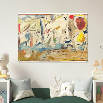 Cloudscape, 1951- - Helen Frankenthaler Acrylic Print - 70x100 cm / 28x40″ inches | Helen Frankenthaler Wall Art | Helen Frankenthaler Prints