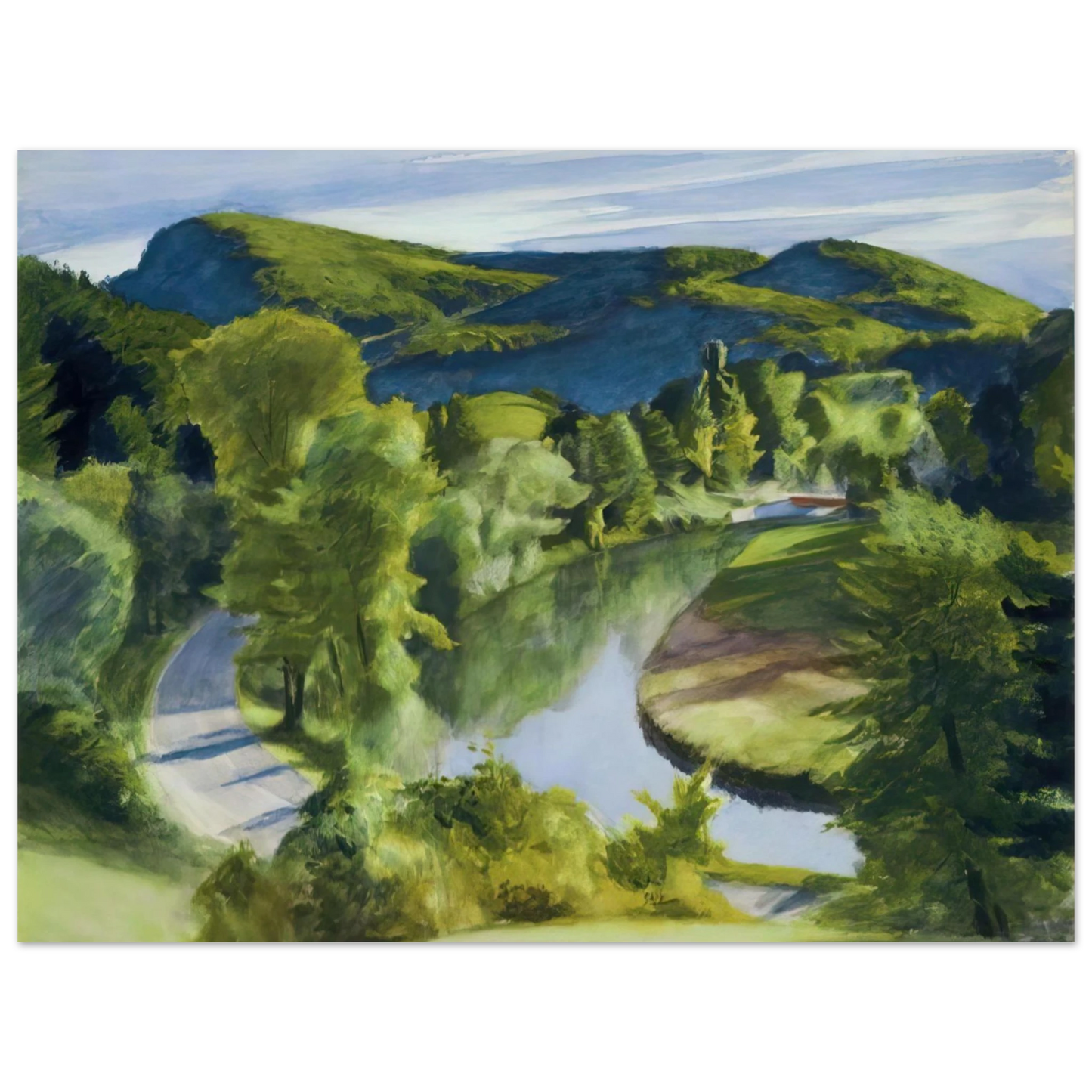 Edward Hopper - First Branch of the White River, Vermont Fine Art Poster