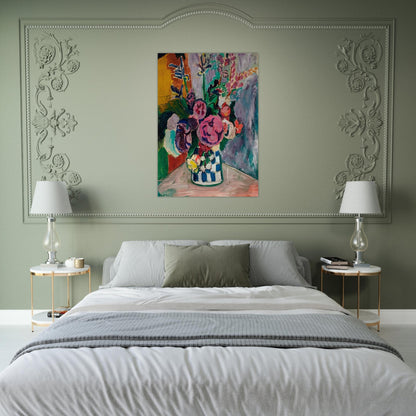 LES PIVOINES 1907 - Henri Matisse Brushed Aluminum Print - 70x100 cm / 28x40 inches | Henri Matisse Aluminum Print | Henri Matisse Prints