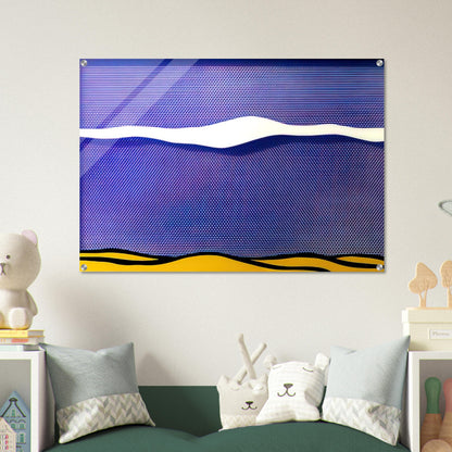 ARCTIC LANDSCAPE 1964 - Roy Lichtenstein Acrylic Print - 70x100 cm / 28x40″ inches