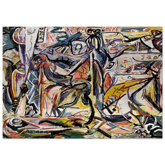 CIRCUMCISION JANUARY 1946 1 - Jackson Pollock Brushed Aluminum Print - 70x100 cm / 28x40 inches | Jackson Pollock Aluminum Print | Jackson Pollock Prints